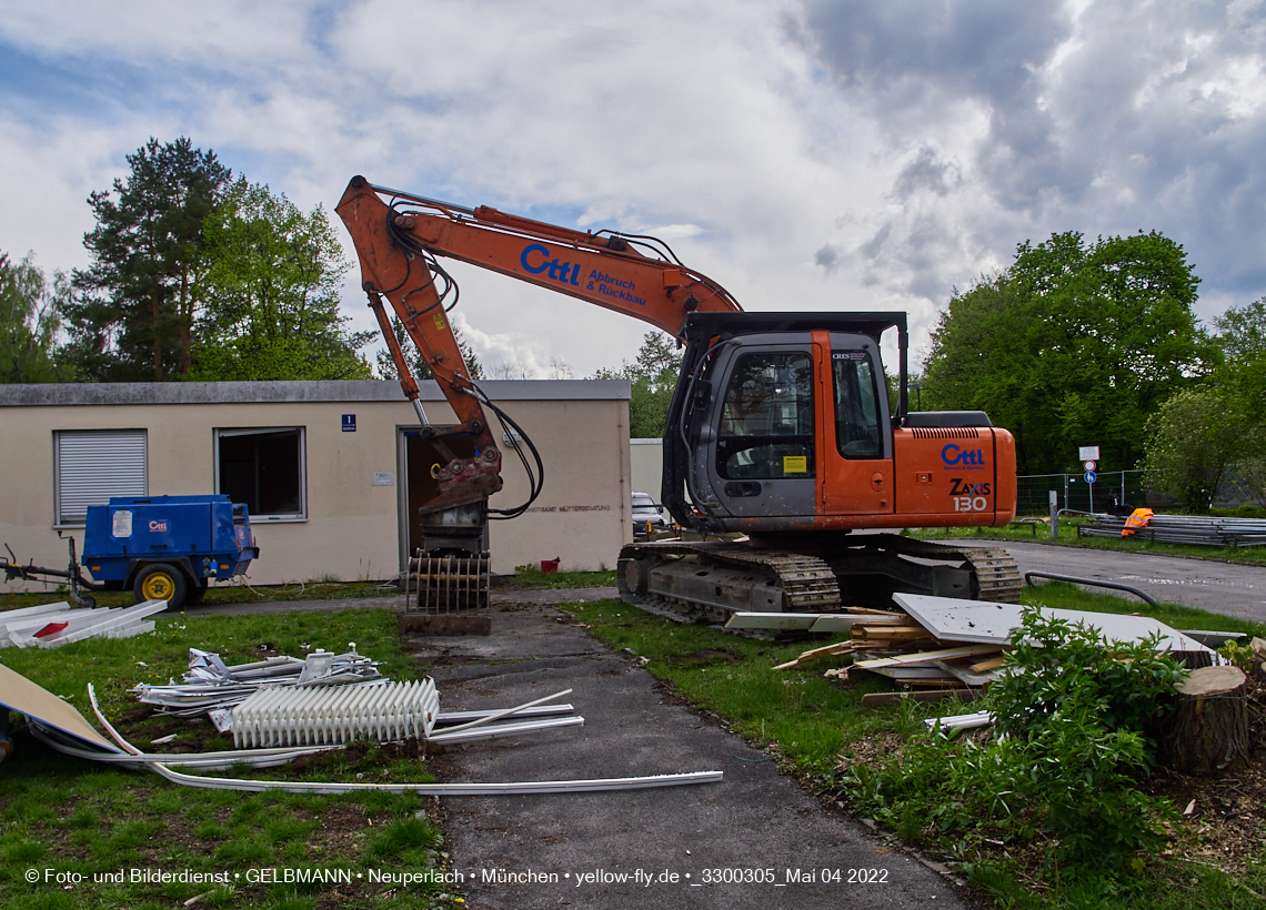 04.05.2022 - Baustelle am Haus für Kinder in Neuperlach